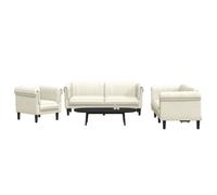 vidaXL Ensemble de Canapés 3 pcs, Chaise de canapé avec Accoudoirs et Dossier, Meuble de Salon Salle de Séjour, Moderne, 3209216