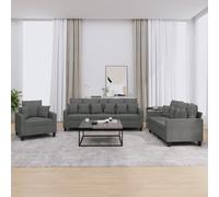vidaXL Ensemble de Canapés avec Coussins 3 pcs, Canapés avec Accoudoirs, Ensemble de Meubles, Mobilier de Salon, Moderne, 3201633