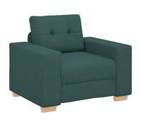 Vidaxl Ensemble De Canapés 3 Pièces Avec Coussins - Tissu Vert Foncé Vert