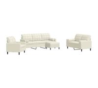 vidaXL Ensemble de canapés 4 pcs avec coussins et traversins velours, canapé, siège de canapé, canapé relax, canapé confort,