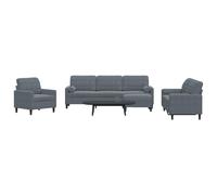 Ensemble de Canapés et Coussins et Traversins Mobilier 4 pcs Velours vidaXL