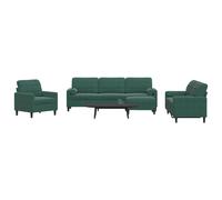 Vidaxl Ensemble De Canapés 4 Pcs Avec Coussins Et Traversins Velours Multicolore