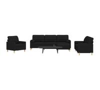 Vidaxl Ensemble De Canapés 4 Pcs Repose-Pied Et Coussins Décoratifs Multicolore