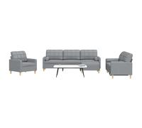 Vidaxl Ensemble De Canapés 4 Pcs Repose-Pied Et Coussins Décoratifs Multicolore