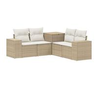 vidaXL Ensemble de Canapés 5 pc Beige et Blanc crème