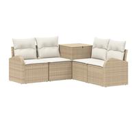 vidaXL Ensemble de Canapés 5 pc Beige et Blanc crème