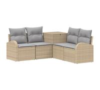 vidaXL Ensemble de Canapés 5 pc Beige et Gris Clair
