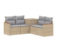 vidaXL Ensemble de Canapés 5 pc Beige et Gris Clair