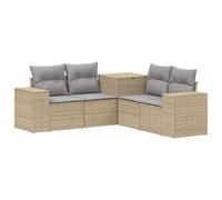 vidaXL Ensemble de Canapés 5 pc Beige et Gris Clair