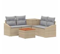 vidaXL Ensemble de Canapés 6 pc Beige et Gris Clair