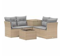 vidaXL Ensemble de Canapés 6 pc Beige et Gris Clair