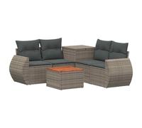 vidaXL Ensemble de Canapés 6 pc Gris et Gris foncé