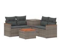 vidaXL Ensemble de Canapés 6 pc Gris et Gris foncé