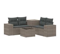 vidaXL Ensemble de Canapés 6 pc Gris et Gris foncé