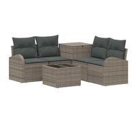 vidaXL Ensemble de Canapés 6 pc Gris et Gris foncé