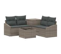 vidaXL Ensemble de Canapés 6 pc Gris et Gris foncé