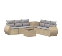 vidaXL Ensemble de Canapés 8 pc Beige et Gris Clair
