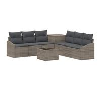 vidaXL Ensemble de Canapés 8 pc Gris et Gris foncé