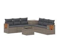 vidaXL Ensemble de Canapés 8 pc Gris et Gris foncé