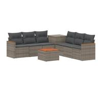 vidaXL Ensemble de Canapés 8 pc Gris et Gris foncé