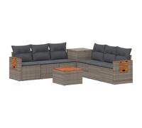 vidaXL Ensemble de Canapés 8 pc Gris et Gris foncé