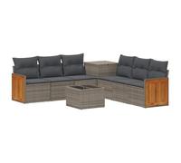 vidaXL Ensemble de Canapés 8 pc Gris et Gris foncé