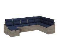 vidaXL Ensemble de Canapés avec Coussin 6 pcs polyrotin, Sofa modulable léger pour Jardin et terrasse, Meuble Lounge Durable, résistant aux UV en Poly Rattan