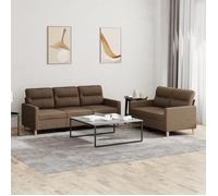 vidaXL Ensemble de Canapés avec Coussins 2 pcs, Canapés avec Accoudoirs, Ensemble de Meubles, Mobilier de Salon, Moderne, 3201603