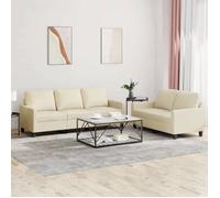 vidaXL Ensemble de Canapés avec Coussins 2 pcs, Canapés avec Accoudoirs et Dossier, Ensemble de Meubles, Mobilier de Salon, 3201419