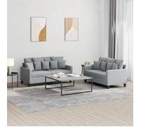 vidaXL Ensemble de Canapés avec Coussins 2 pcs, Canapés avec Accoudoirs et Dossier, Ensemble de Meubles, Mobilier de Salon, 3201648