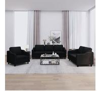 vidaXL Ensemble de Canapés avec Coussins 3 pcs, Canapés avec Accoudoirs et Dossier, Ensemble de Meubles, Mobilier de Salon, 3201774