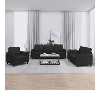 vidaXL Ensemble de Canapés avec Coussins 3 pcs, Canapés avec Accoudoirs et Dossier, Ensemble de Meubles, Mobilier de Salon, 3201740