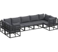vidaXL Ensemble de Meubles de Jardin, siège extérieur - Super pour ta terrasse ou Ton Balcon. C'est modulable, Donc tu Peux l'arranger comme tu Veux. Résistant aux intempéries et livré avec des couss