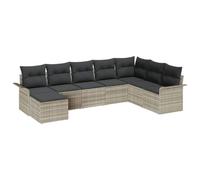 vidaXL Ensemble de canapés de Jardin modulables 8 pièces avec Coussins en Rattan tissé à la Main, mobilier d'extérieur, pour Le Patio et la terrasse, Coin Salon, Salle à Manger, Collection Alfresco
