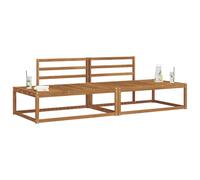vidaXL Ensemble de canapés d'extérieur 2 Pièce Naturel, Canapé d'extérieur moderne, mobilier de jardin durable, canapé sectionnel, assises flexibles pour patio, ensemble de détente résistant aux intem