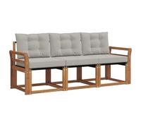 Vidaxl Ensemble De Canapés D'extérieur 3 Pcs Gris Naturel Et Clair