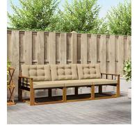 Vidaxl Ensemble De Canapés D'extérieur 3 Pcs Naturel Et Beige