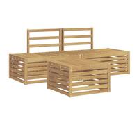 vidaXL Ensemble de canapés d'extérieur 4 Pièce Blanc, Canapé d'angle de Jardin, Meuble extérieur Moderne, Set Lounge Durable pour terrasse, Confort Garanti