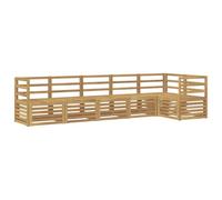 vidaXL Ensemble de canapés d'extérieur 6 pcs Blanc 304 x 126,5 x 73 cm, Canapé extérieur Moderne, mobilier de Jardin, Salon de terrasse, Ensemble Confortable pour se détendre