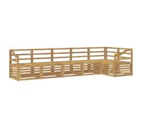 vidaXL Ensemble de canapés d'extérieur 6 pcs Blanc 304 x 126,5 x 73 cm, Canapé extérieur Moderne, mobilier de Jardin, Salon de terrasse, Ensemble Confortable pour se détendre