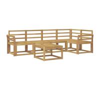 vidaXL Ensemble de canapés d'extérieur 6 pcs Blanc, Canapé d'extérieur, Ensemble Lounge Moderne, mobilier Durable pour Un Patio Confortable et Relaxant