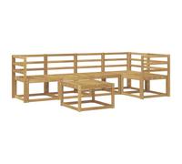 vidaXL Ensemble de canapés d'extérieur 6 pcs Blanc, Canapé d'extérieur, Ensemble Lounge Moderne, mobilier Durable pour Un Patio Confortable et Relaxant