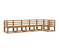 vidaXL Ensemble de canapés d'extérieur 6 pcs Naturel, Canapé de Jardin Moderne, Ensemble sectionnel d'extérieur Durable, Meuble de Patio, sièges de terrasse, Confortable