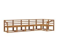 vidaXL Ensemble de canapés d'extérieur 6 pcs Naturel, Canapé de Jardin Moderne, Ensemble sectionnel d'extérieur Durable, Meuble de Patio, sièges de terrasse, Confortable
