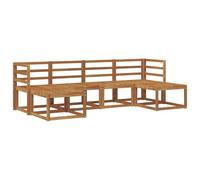 vidaXL Ensemble de canapés d'extérieur 6 pcs Naturel, Canapé d'extérieur Tendance, mobilier de Jardin Robuste, Salon Chic au Bord de la Piscine, assises Patio polyvalentes