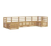 vidaXL Ensemble de canapés d'extérieur 7 pcs Blanc, Découvrez des canapés Modernes pour l'extérieur, Meubles sectionnels pour Votre terrasse, détente au Jardin