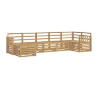 vidaXL Ensemble de canapés d'extérieur 7 pcs Blanc, Découvrez des canapés Modernes pour l'extérieur, Meubles sectionnels pour Votre terrasse, détente au Jardin