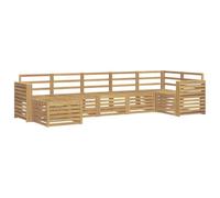 vidaXL Ensemble de canapés d'extérieur 7 pcs Blanc, Découvrez des canapés Modernes pour l'extérieur, Meubles sectionnels pour Votre terrasse, détente au Jardin