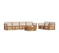 Vidaxl Ensemble De Canapés D'extérieur 7 Pcs Naturel