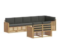 vidaXL Ensemble de canapés d'extérieur 8 pcs Blanc et Anthracite, Canapé de Jardin, mobilier Moderne, Salon d'extérieur, Ensemble terrasse, Confort assuré